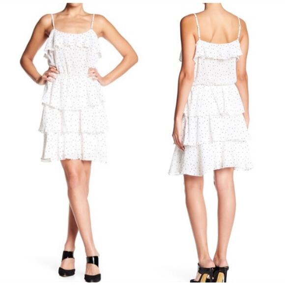 Parker Dresses & Skirts - NWT Parker Dot Ruffle Slip Dress